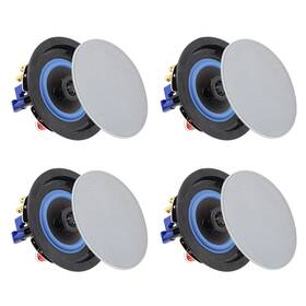 Herdio 974065536108 4 Inch 320 Watts 2-way Bluetooth Ceiling Speakers Package Perfect For