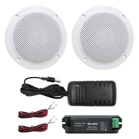 Fba-5104wbt Herdio 4 Inches Waterproof Marine Bluetooth Ceiling Speakers For Bathroom Kitchen Ho