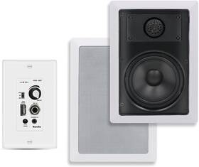 Hcs5030-16bt-us Herdio 5.25 Inch Bluetooth Ceiling Speakers With Usb Wall Amplifier Control
