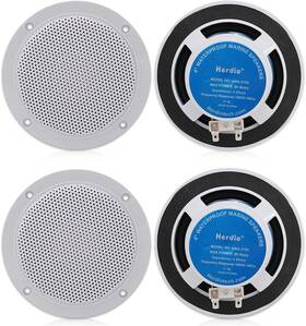 Hcs5104btb Herdio 4 Inch 320w Ceiling Bluetooth Speakers 2 Way Flush Mount 4pc