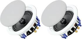 Hcs818prs Herdio Pair 6.5 Inch Flush Mount In-wall In-ceiling 2-way Marine Boat Speaker System 320w