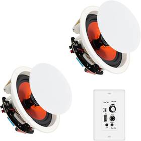 He-hcs428-16bt2ch-wh-us Herdio 4 Inch Bluetooth Ceiling Speakers 240w High Power With In Wall Amplifier