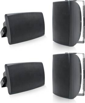 He-hos-601btbx2-us Herdio 4 Pack 6.5 Inch Outdoor Bluetooth Speakers 800w Total Waterproof Wall Patio