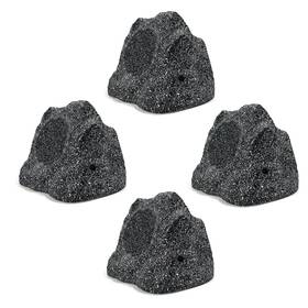 He-rs4gpbtx2-us Herdio 8 Inch Outdoor Rock Bluetooth Speakers Ipx7 Waterproof Wired Max Power 1200 Watt