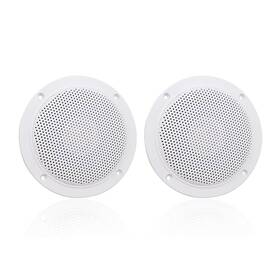 Hms-5104w Herdio Waterproof Marine Ceiling Speakers 4 Inches 160 Watts 1 Pair White