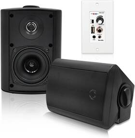 Hos-401b-16bt2ch Herdio 4 Inch 200w Outdoor Indoor Speakers Waterproof Wired Bluetooth Wall Amplifier
