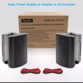 Hos-401w Herdio Indoor Outdoor Speakers Waterproof Wired 200w Bass Wall Mount