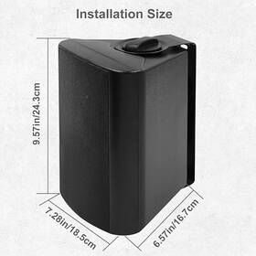 Hos-501 Herdio 2x 5.25 Inch In/outdoor Speakers Waterproof Patio Wall Mount 300w Nib