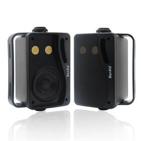 Szjw-301b-us Herdio 3.5 Inch Passive Outdoor Speakers Wired Waterproof 200w 3 Way Premium Mounta