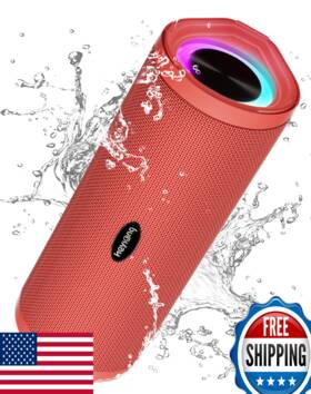 B0b8ymbwlp Heysong Ipx7 Portable Bluetooth Speaker Waterproof Wireless Shower