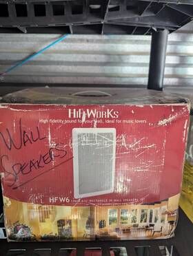 Hfw6 Hi Fi Works Hf W6 1 Palk 612 Rectangle In-wall Speakers 6.5 Inch