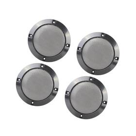 Uu001754f240807 Hihaha 4pcs 4 Inch Metal Glossy Audio Speaker Cover Mesh Black