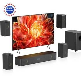 N512-w Hiwill-audio Wooden 5.1.2 Virtual Surround Sound System 400w Speakers For Smart Tv N512 Wired