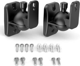 1p-zwart Homemount Speaker Wall Mount Brackets - Surround And Bookshelf 2p-black