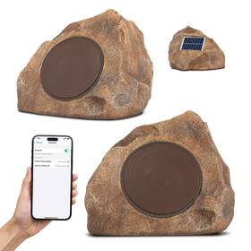 Homewell 046139161151 Solar Rock Speakers - Bluetooth Wireless Waterproof Weatherproof Ing Outdoor