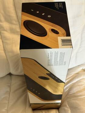 Em-ja006-sbc House Of Marley Get Together Bluetooth Portable Speaker Wood Brown Black