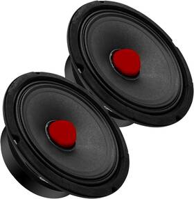 Inc. 744110304176 6.5 Inch Subwoofer Speaker Pair 360w Mid Range Pa Dj Sub Woofer Speakers W Red A