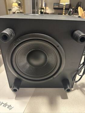 Bu-80 Infinity 100 Watt 8 Inch Powered Subwoofer Works Great Sub 100w