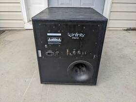 Ps212 Infinity Home Theater Powered 400 Watt Subwoofer As-is Fast Shipping