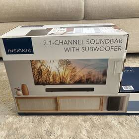 Ns-sb21 Insignia 2.1 Channel Soundbar With Wireless Subwoofer Dts Virtual X Bluetooth