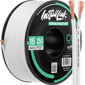 B0dr9mbhyp Install Link 16 Gauge Speaker Wire White For Car Home Or Rv Audio Cable 250f