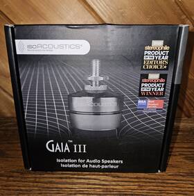 Isoacoustics 810514000225 Gaia Iii Isolation Feet For Floorstanding Speakers And Sub 4-pack