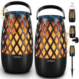 Ix-e01 Ixtech Outdoor Bluetooth Speaker Waterproof Wireless Portable With Led Flame