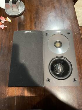 40iv Jamo Cornet Speakers Pair Impedance 8 Ohms Long Term Power 60w In Black