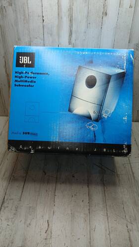 Jbl 050036193221 New Old Stock Media Sub 120 Subwoofer Dark Bronze 20-watt Amplifier