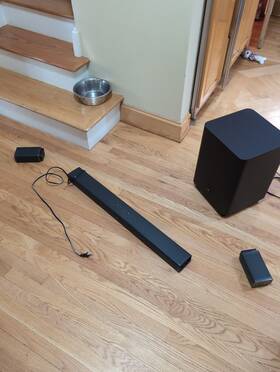 Jbl 050036338219 Bar 5.1 Channel Wireless Soundbar System With Detachable Surround Sound