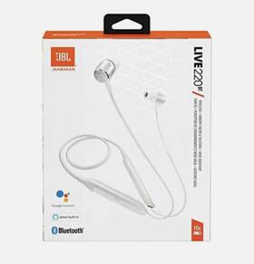 Jbl 050036360876 Live 220 Wireless In-ear Neckband Bluetooth Headphones White Earbuds