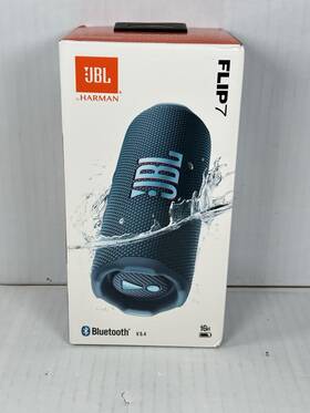 Jbl 050036407359 Flip 7 Portable Waterproof Wireless Bluetooth Speaker Blue Sealed New