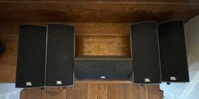 135pcen Jbl 135 Home Theater Speaker System 135pcen- 5 Channel Surround Sound-great Cond