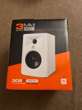 3mkll Jbl 3 Mkll Series 5 Inch Power Studio Monior 305p White Limited Edition