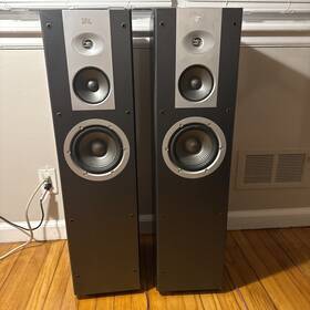 E2405-004162 Jbl Venue Series Stage Standing Speakers Pair Black And Silver Wired Banana Jack