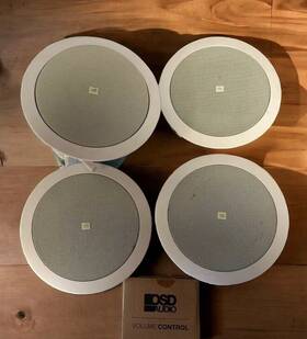 K-24mt-1146908-b Jbl Professional Control C24ct Ceiling Loud Speaker With Volume 4 Pcs K-24mt-1146908-b Jbl Professional Control C24ct Ceiling Loud Speaker With Volume 4 Pcs