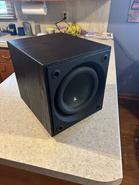 D108 Jl Audio 699440962810 Dominion 8 Inch Front Firing Subwoofer - Black Ash