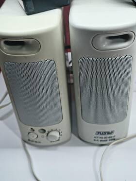 Dc-691p Juster Bookshelf Speakers Active 2.0 Channel Wired Hi-fi Beige Pair