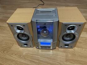 Fs-v30 Jvc Cd And Speaker Set Wooden Read Description