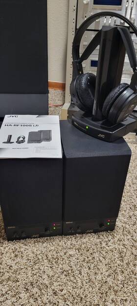 Ha-rf100s Jvc Vintage Rare Ha-100rf Wireless Entertainment System 2 Speakers 900mhz