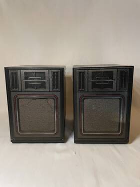 Pc-b310k Jvc Vintage Model Black Speaker Set Tested