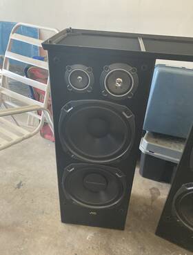 Jvc Sp-87bk 2.0 Wired Floor-standing Tower Speakers Pair Black