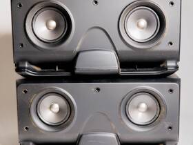 Sp-c77bk Jvc Pair Of Speakers Full Range And Port Woofer 35w/45w