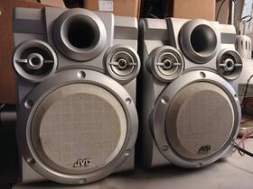 Sp-mxk3 Jvc Sp-hxz3 Pair Silver Bookshelf Speakers 70 W