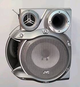 Sp-mxga77 Jvc Left Speaker 3-way Bass Reflex G-max Giga-tube Tested Works