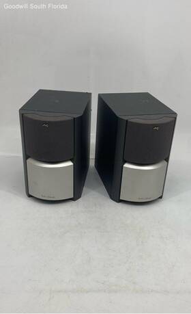 Sp-td7 Jvc Set Of 2 Pcs Gray Black Wired Bookshelf Speakers Not Tested Sp-td7 Jvc Set Of 2 Pcs Gray Black Wired Bookshelf Speakers Not Tested