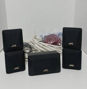 Sp-xca-350 Jvc Lot Of Satellite Speaker Model Sp-xca/xsa-350 With Cables