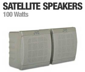 Sx-xsw31 Jvc Full Range Satellite Speakers Silver New Nib