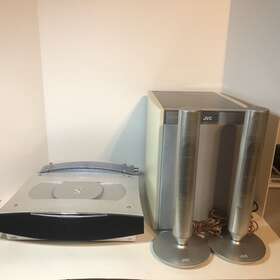 Vs-dt2000 Jvc Compact Component Stereo Sys Am/fm Cd Player Sub Woofer/speakers