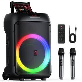 T36-t Jyx 120w Party Speaker Bluetooth Karaoke Machine Subwoofer With Remote Control 2 Mic